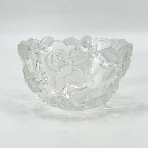 Mikasa Other - Vintage Mikasa Bella Rose 3D Crystal Bowl